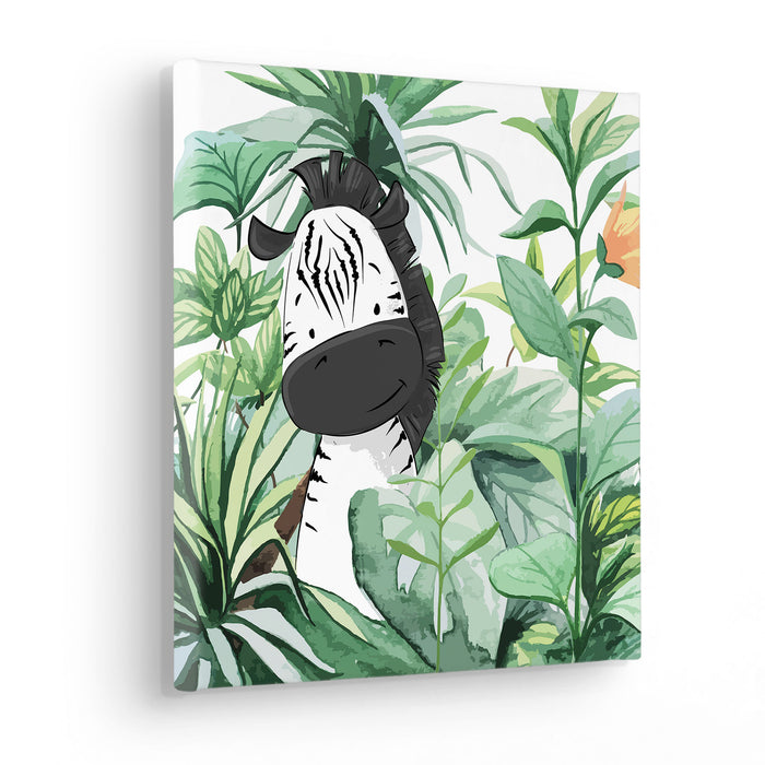 Keilrahmenbild | Lost Zebra | 30 x 30 cm