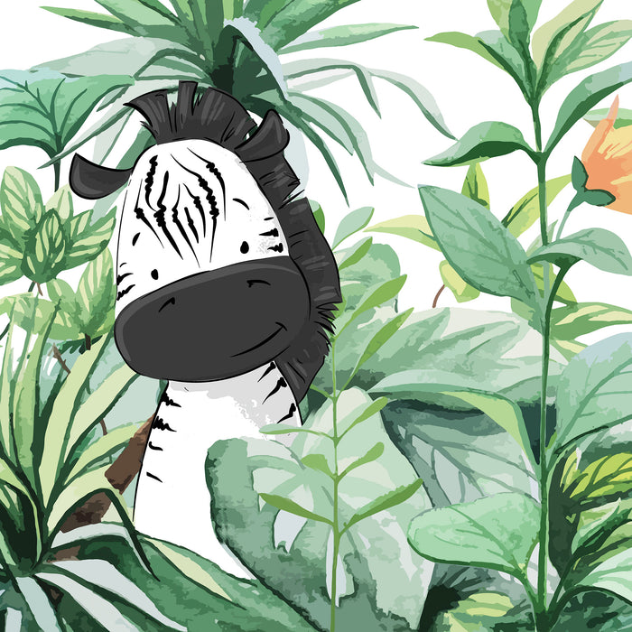 Komar NEU | Keilrahmenbild - Lost Zebra - Größe 30 x 30 cm