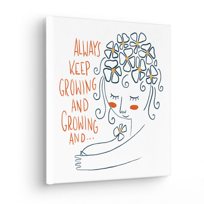 Keilrahmenbild | Keep Growing | 30 x 30 cm