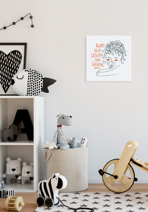 Komar NEU | Keilrahmenbild - Keep Growing - Größe 30 x 30 cm