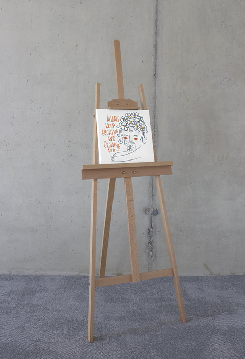 Keilrahmenbild | Keep Growing | 30 x 30 cm