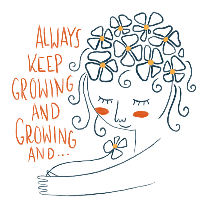Keilrahmenbild | Keep Growing | 30 x 30 cm