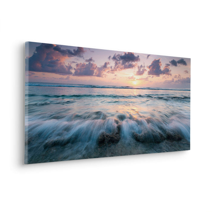 Keilrahmenbild | Broken Waves | 90 x 40 cm