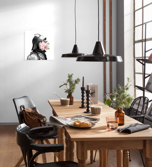 Komar NEU | Keilrahmenbild - Sir Flowerhead - Größe 30 x 30 cm