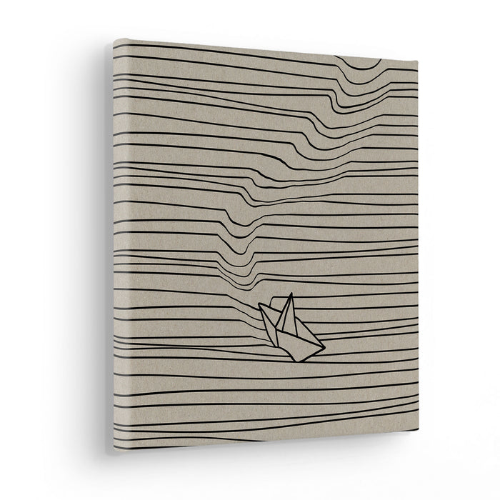 Keilrahmenbild | Against the stream | 30 x 30 cm