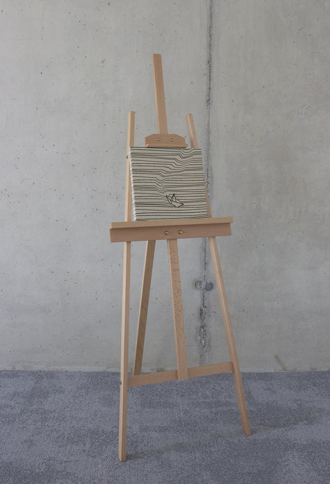 Keilrahmenbild | Against the stream | 30 x 30 cm
