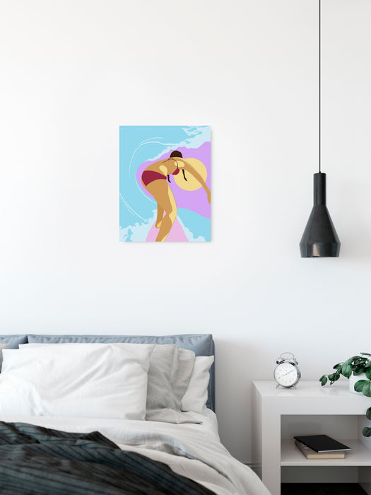 Keilrahmenbild | Tube Riding | 30 x 40 cm