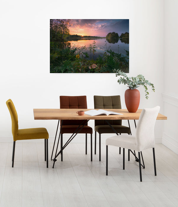 Komar NEU | Keilrahmenbild - Abends in Schweden - Größe 90 x 60 cm