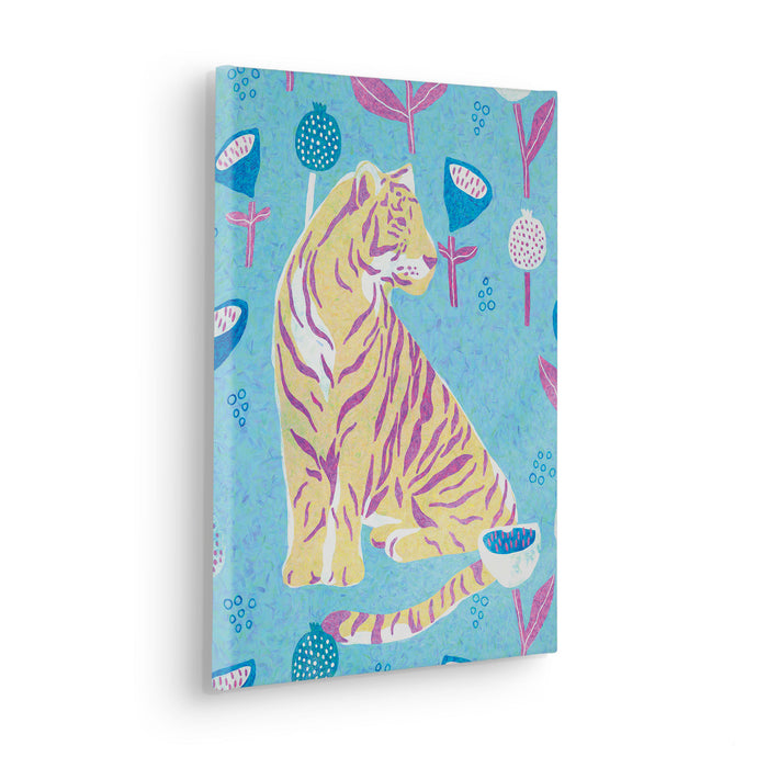 Keilrahmenbild | Vegan Tiger | 30 x 40 cm