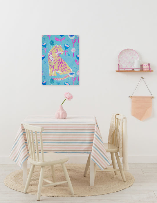 Keilrahmenbild | Vegan Tiger | 30 x 40 cm