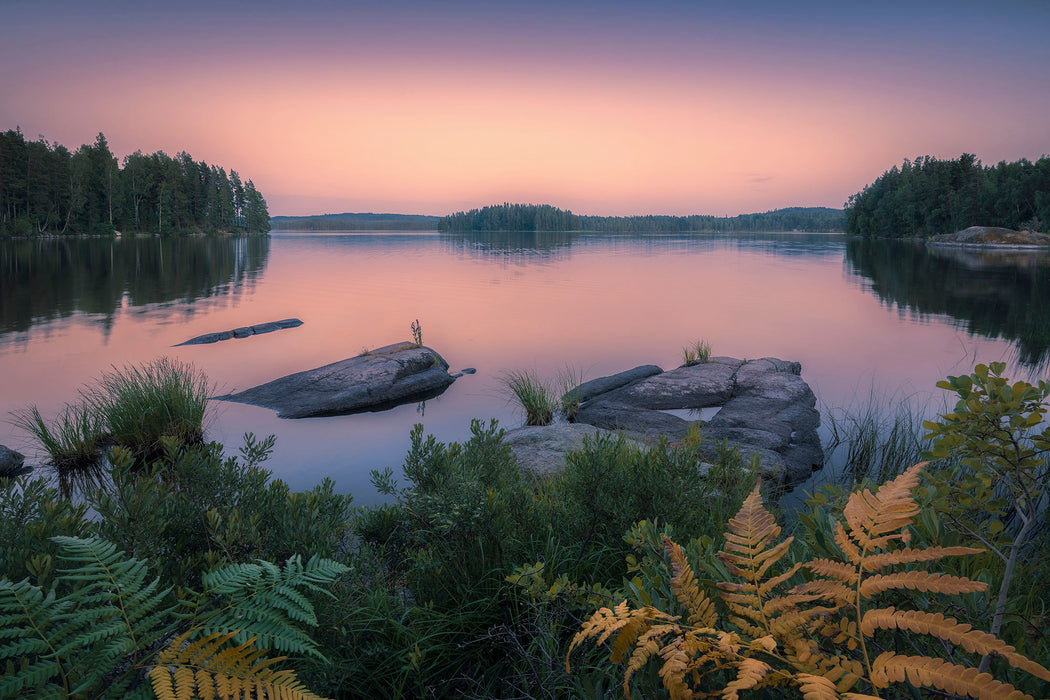 Komar NEU | Keilrahmenbild - Swedish Blues - Größe 90 x 60 cm