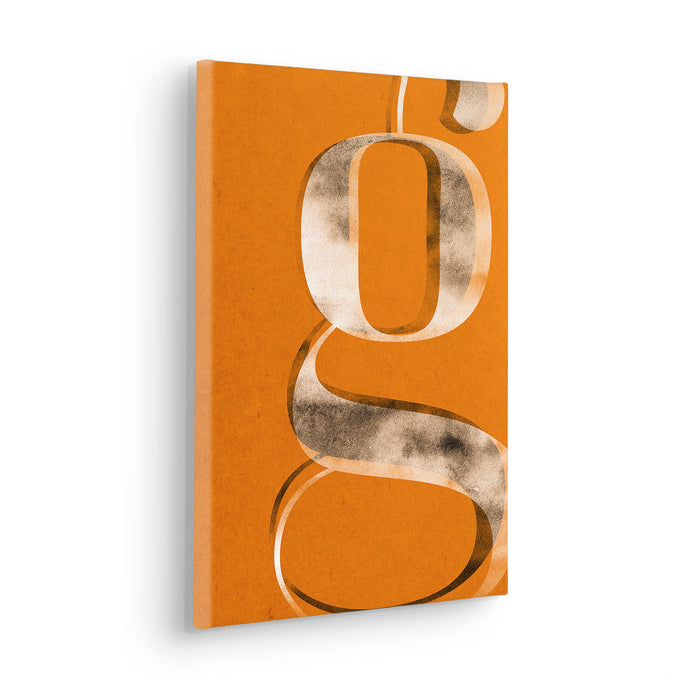 Keilrahmenbild | Typo G wie Gustav | 30 x 40 cm
