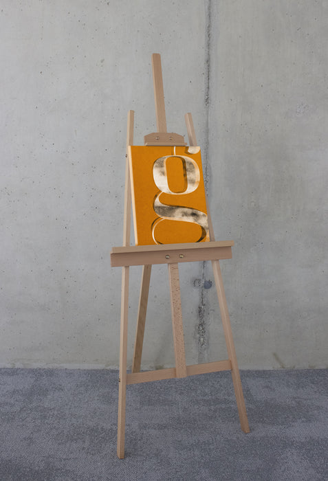 Keilrahmenbild | Typo G wie Gustav | 30 x 40 cm