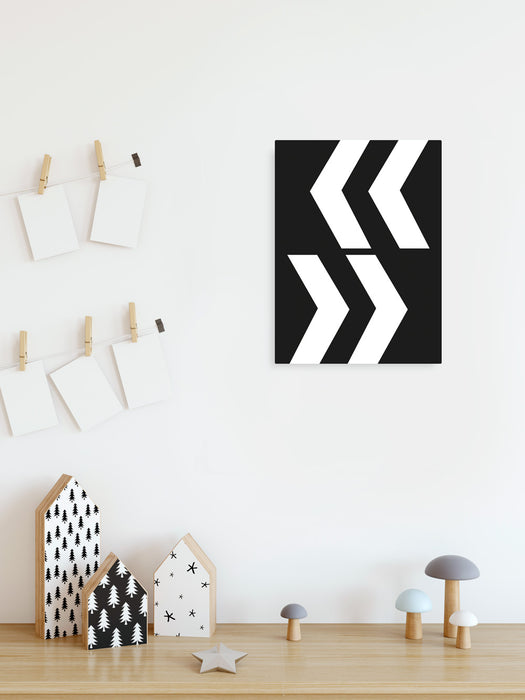 Keilrahmenbild | Typo Arrows | 30 x 40 cm
