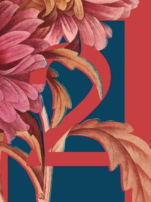 Komar NEU | Keilrahmenbild - Number 2 - Größe 30 x 40 cm