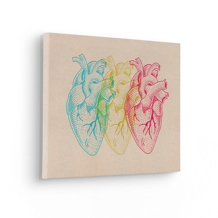 Keilrahmenbild | Heart Variants | 30 x 40 cm