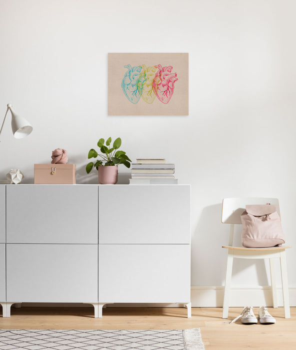 Keilrahmenbild | Heart Variants | 30 x 40 cm