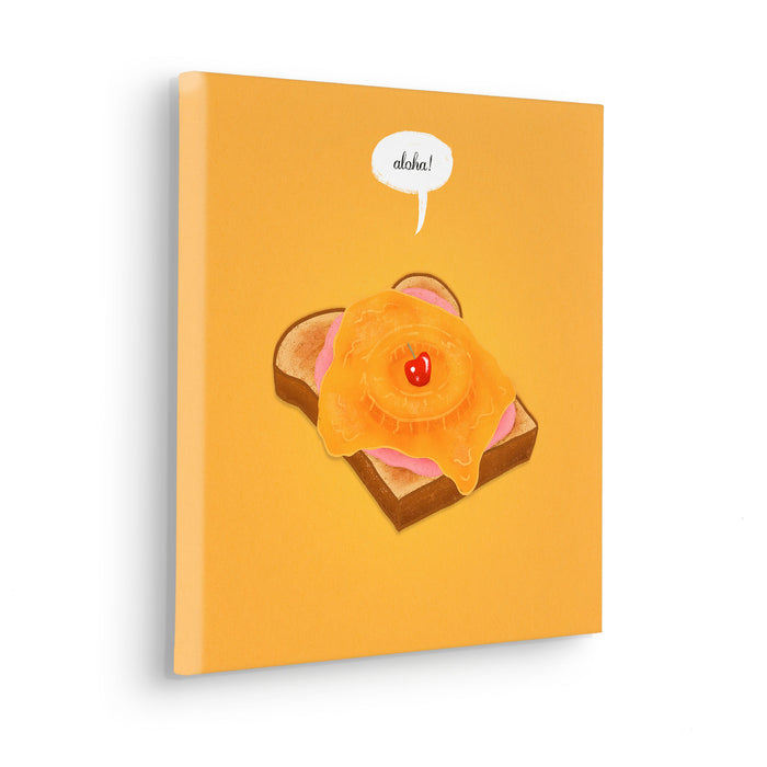 Keilrahmenbild | Toast Hawaii | 40 x 40 cm