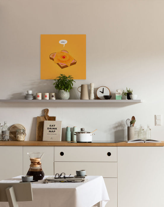 Komar NEU | Keilrahmenbild - Toast Hawaii - Größe 40 x 40 cm