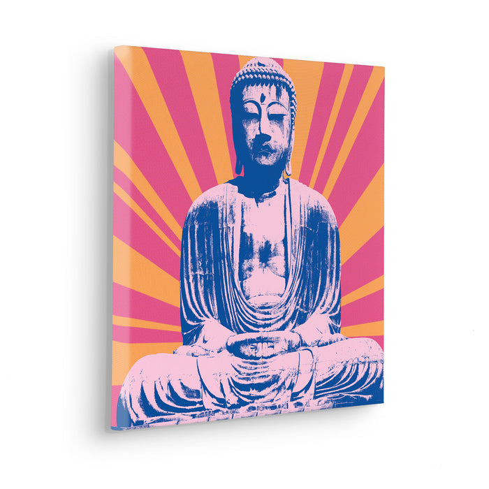 Keilrahmenbild | Hippie Buddha | 40 x 40 cm