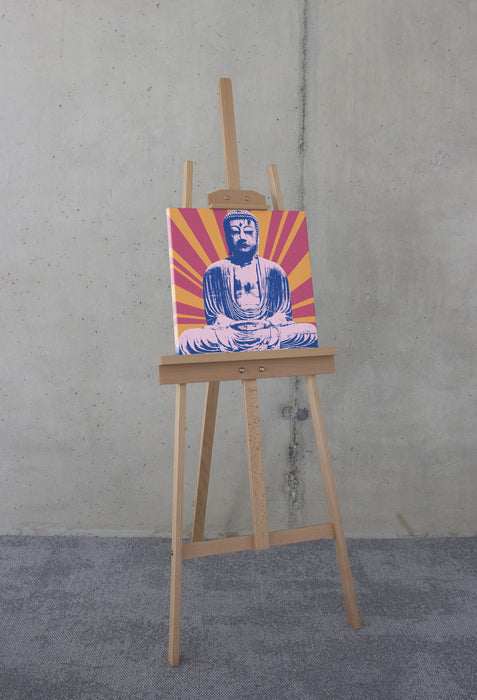Komar NEU | Keilrahmenbild - Hippie Buddha - Größe 40 x 40 cm