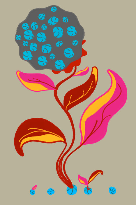 Komar NEU | Keilrahmenbild - Volcano Seeds - Größe 40 x 60 cm