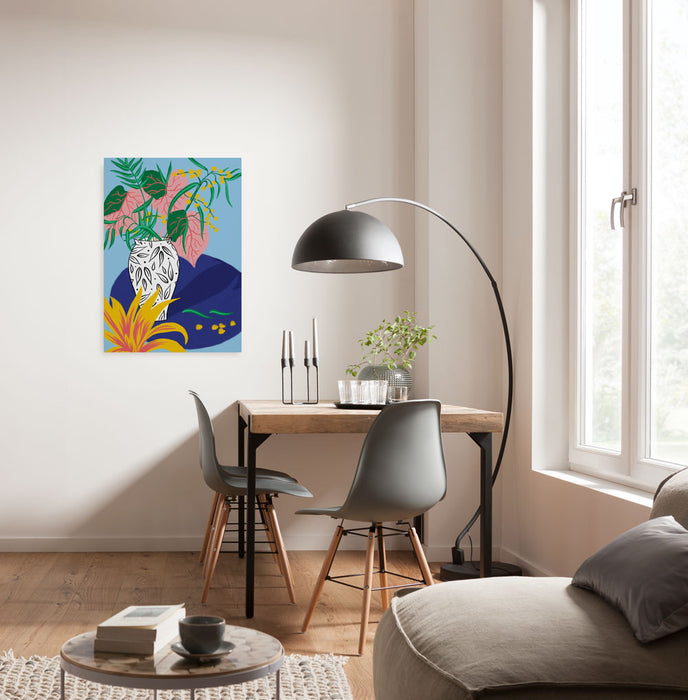 Komar NEU | Keilrahmenbild - Funky Vase - Größe 40 x 60 cm