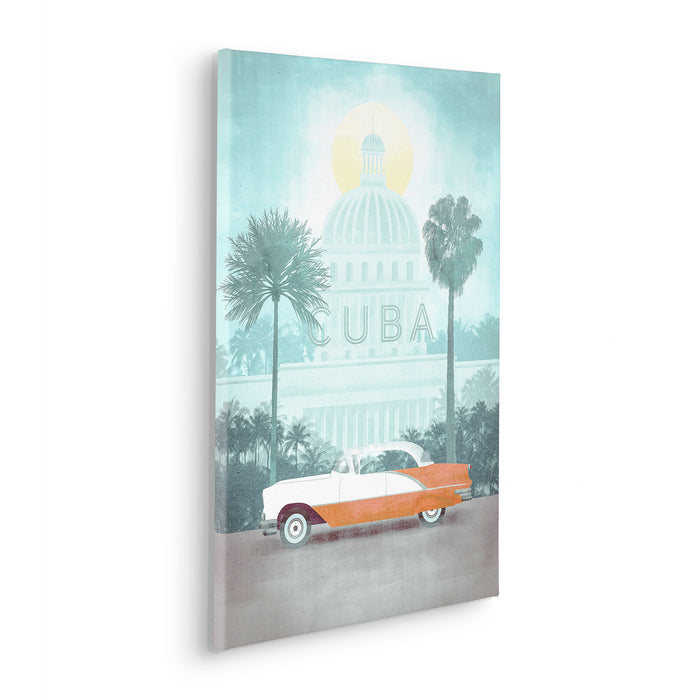 Keilrahmenbild | Vintage Travel Cuba | 40 x 60 cm