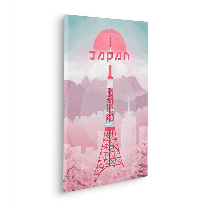 Keilrahmenbild | Vintage Travel Japan | 40 x 60 cm