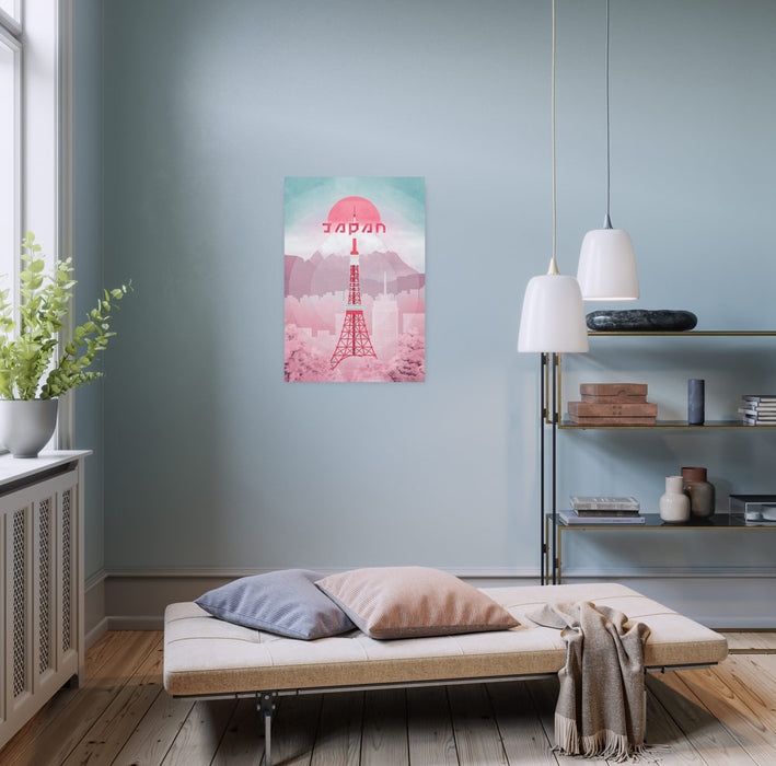 Komar NEU | Keilrahmenbild - Vintage Travel Japan - Größe 40 x 60 cm