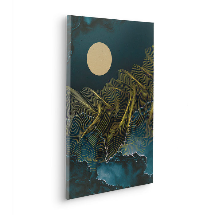 Keilrahmenbild | Moon Waves | 40 x 60 cm
