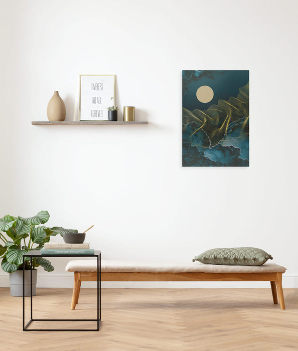 Komar NEU | Keilrahmenbild - Moon Waves - Größe 40 x 60 cm