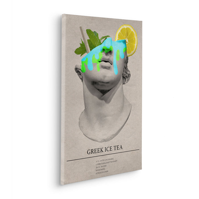 Komar NEU | Keilrahmenbild - Greek Ice Tea Cocktail - Größe 40 x 60 cm