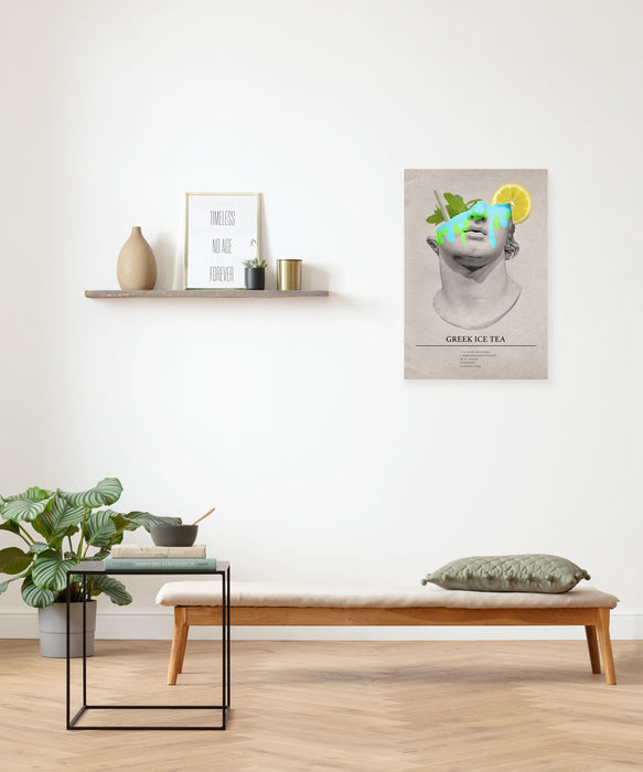 Komar NEU | Keilrahmenbild - Greek Ice Tea Cocktail - Größe 40 x 60 cm
