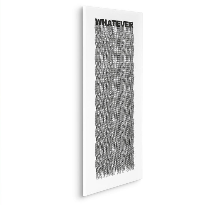 Keilrahmenbild | Typo Whatever | 40 x 90 cm