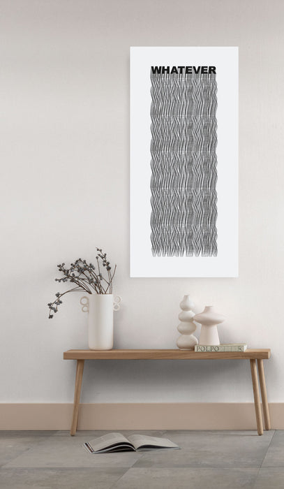 Keilrahmenbild | Typo Whatever | 40 x 90 cm