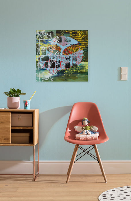 Komar NEU | Keilrahmenbild - Pile of Scrap - Größe 60 x 60 cm