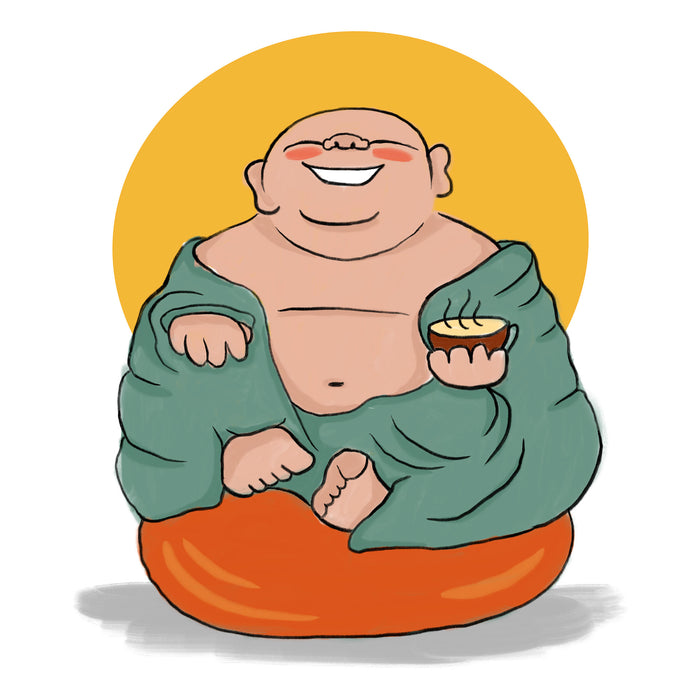 Komar NEU | Keilrahmenbild - Happy Buddy - Größe 60 x 60 cm