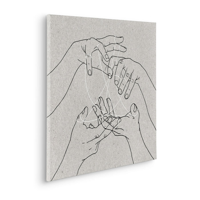 Komar NEU | Keilrahmenbild - Puppet Show - Größe 60 x 60 cm