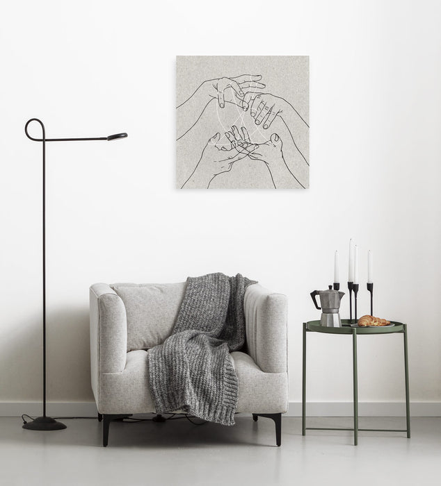 Keilrahmenbild | Puppet Show | 60 x 60 cm