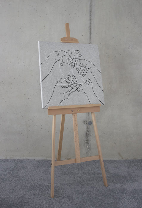 Komar NEU | Keilrahmenbild - Puppet Show - Größe 60 x 60 cm