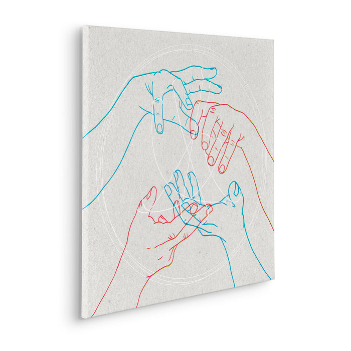 Keilrahmenbild | Glory Hands | 60 x 60 cm