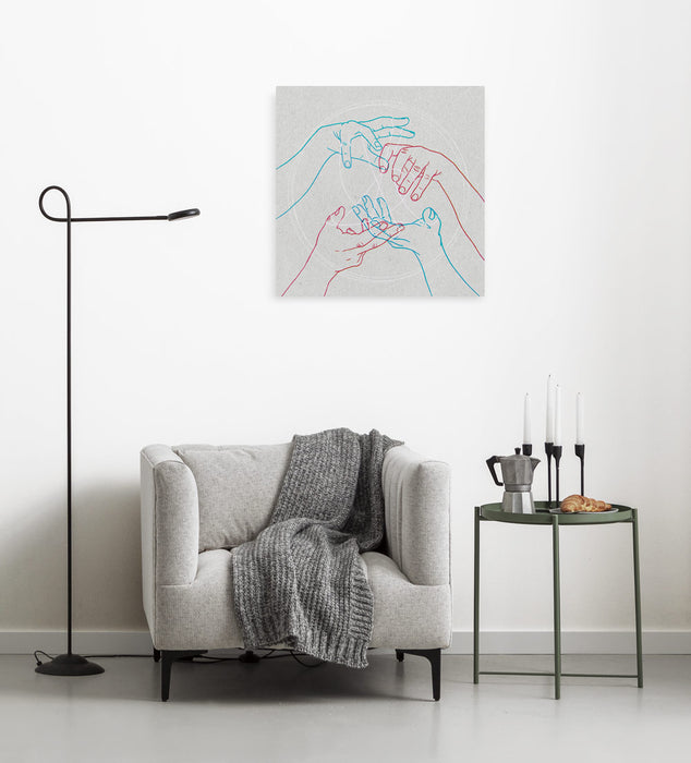 Keilrahmenbild | Glory Hands | 60 x 60 cm