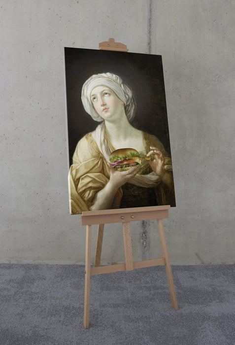 Komar NEU | Keilrahmenbild - Heal-thy Burger - Größe 60 x 90 cm