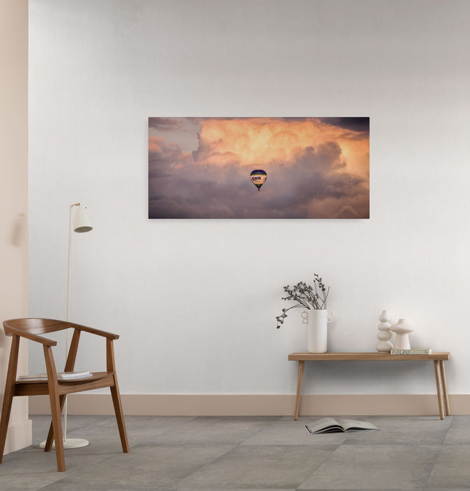 Keilrahmenbild | Flying Balloon | 40 x 90 cm