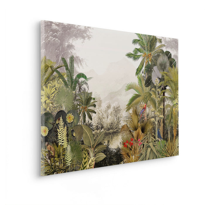 Keilrahmenbild | Hiding Parrot | 60 x 90 cm