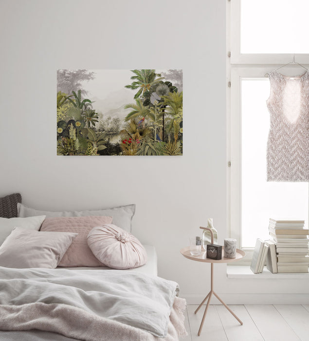 Komar NEU | Keilrahmenbild - Hiding Parrot - Größe 60 x 90 cm