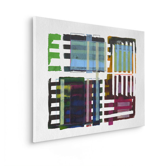 Keilrahmenbild | Grids & Stripes | 60 x 90 cm
