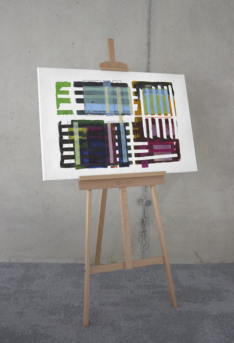 Keilrahmenbild | Grids & Stripes | 60 x 90 cm