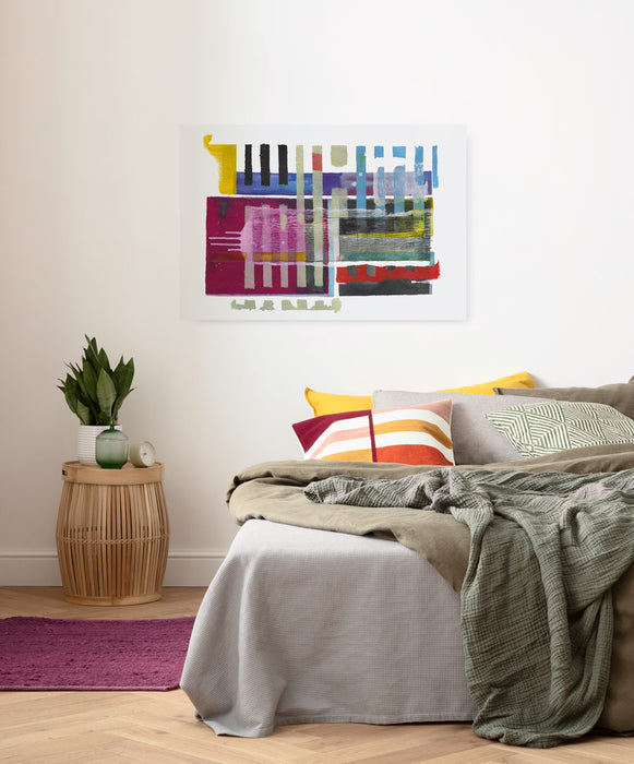 Keilrahmenbild | Tetris Wall | 60 x 90 cm